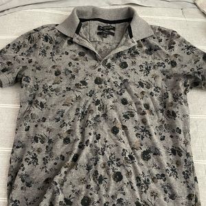 Banana Republic Gray Flor Polo